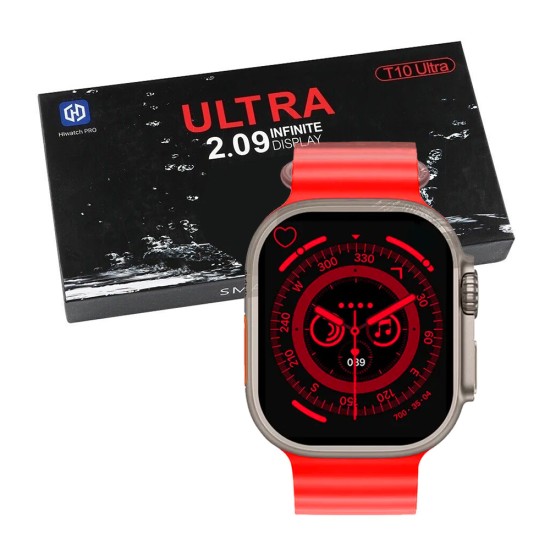 Smartwatch T10 Ultra Series 8 2.09" (Call Version) Red